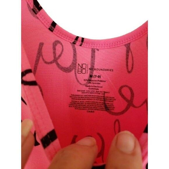 Women's PINK Love Graphic Tank Top Soft and Stretchy Athletic Tank Medium NWOT - Picture 3 of 4